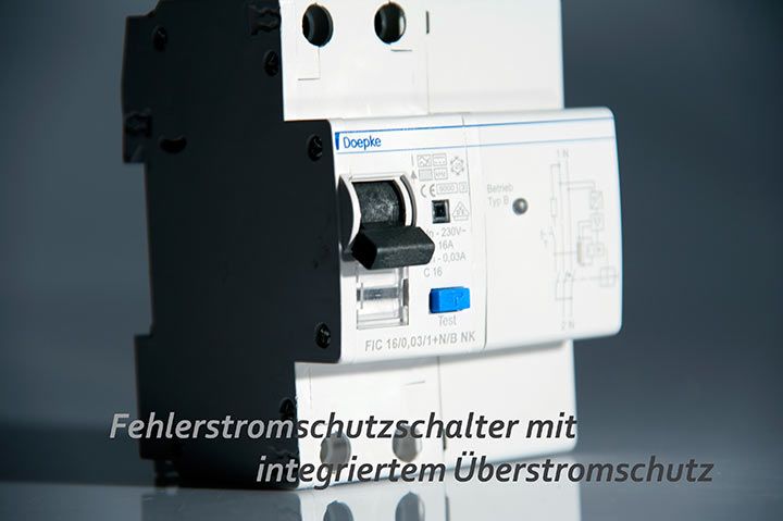Doepke Fehlerstromschutzschhalter mit intergriertem Überstromschutz